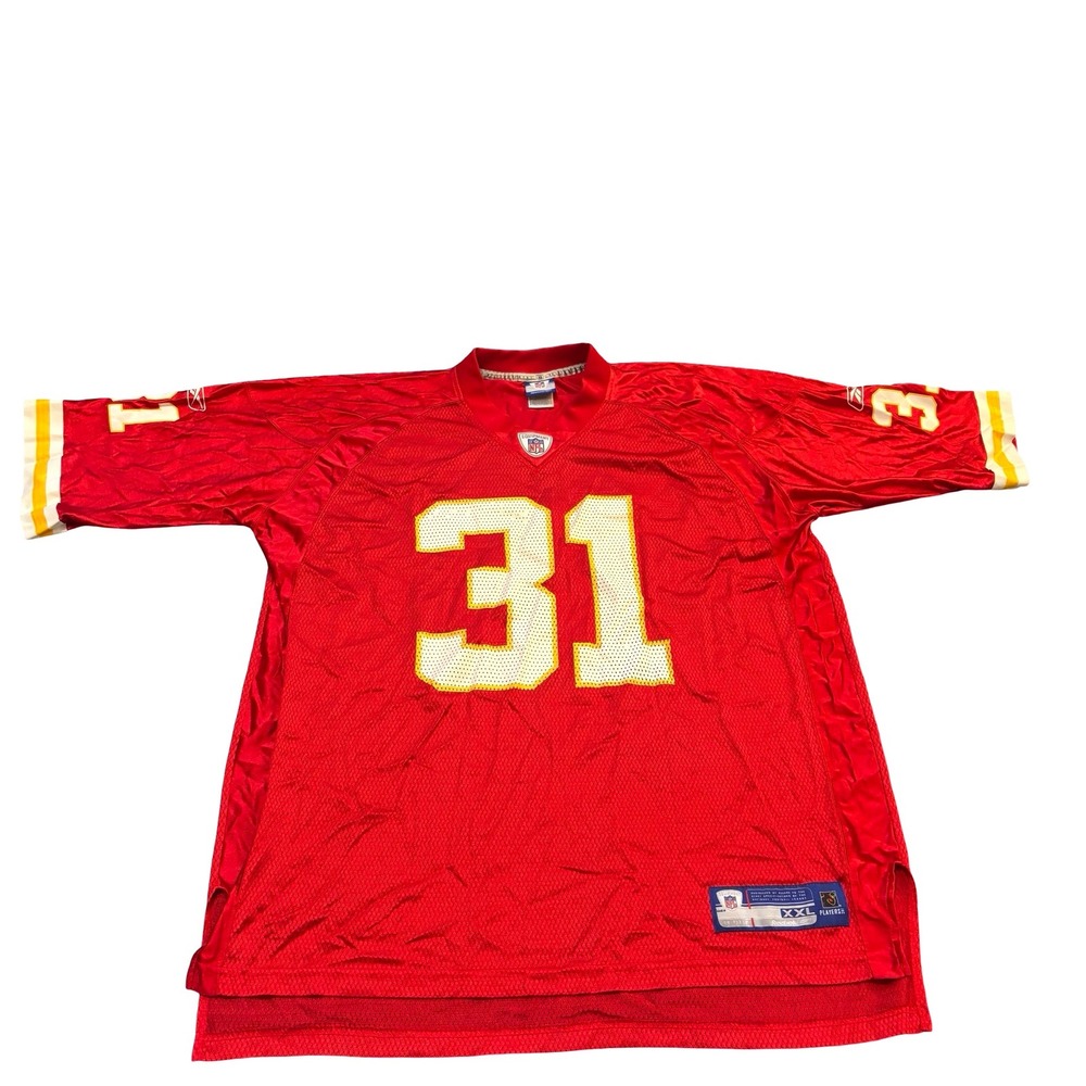 Reebok NFL Kansas City Chiefs Priest Holmes 31 Jersey‎ Mens XXL Red 7009A 04
